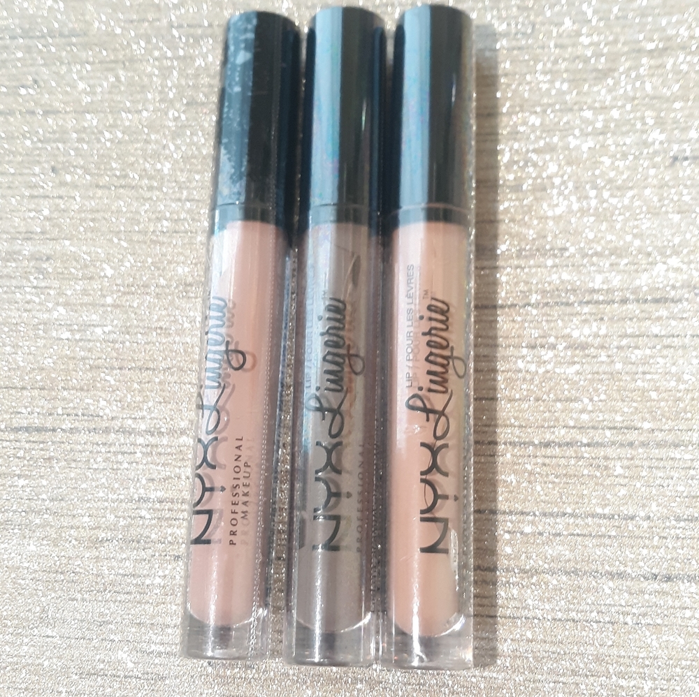 NYX Lip Lingerie Liquid Lipsticks (Set of 3)